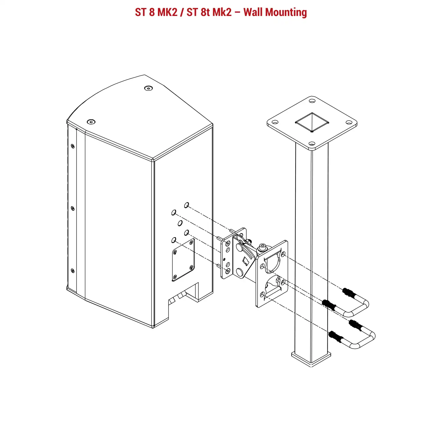 ST 8 MK2 / ST 8t Mk2 – Ceiling Mounting